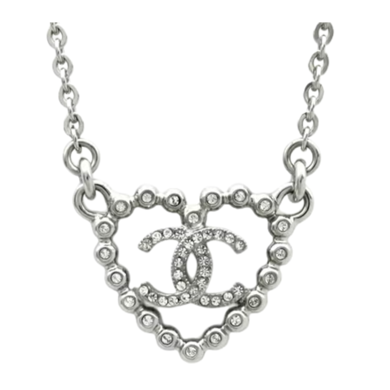 CC Necklace with Heart Pendant