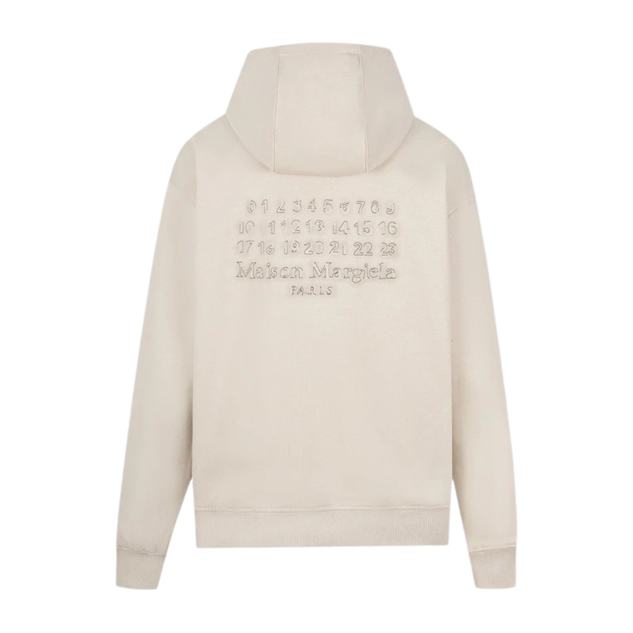 Maison Margiela Simple Numeric Zip-Up Hoodie