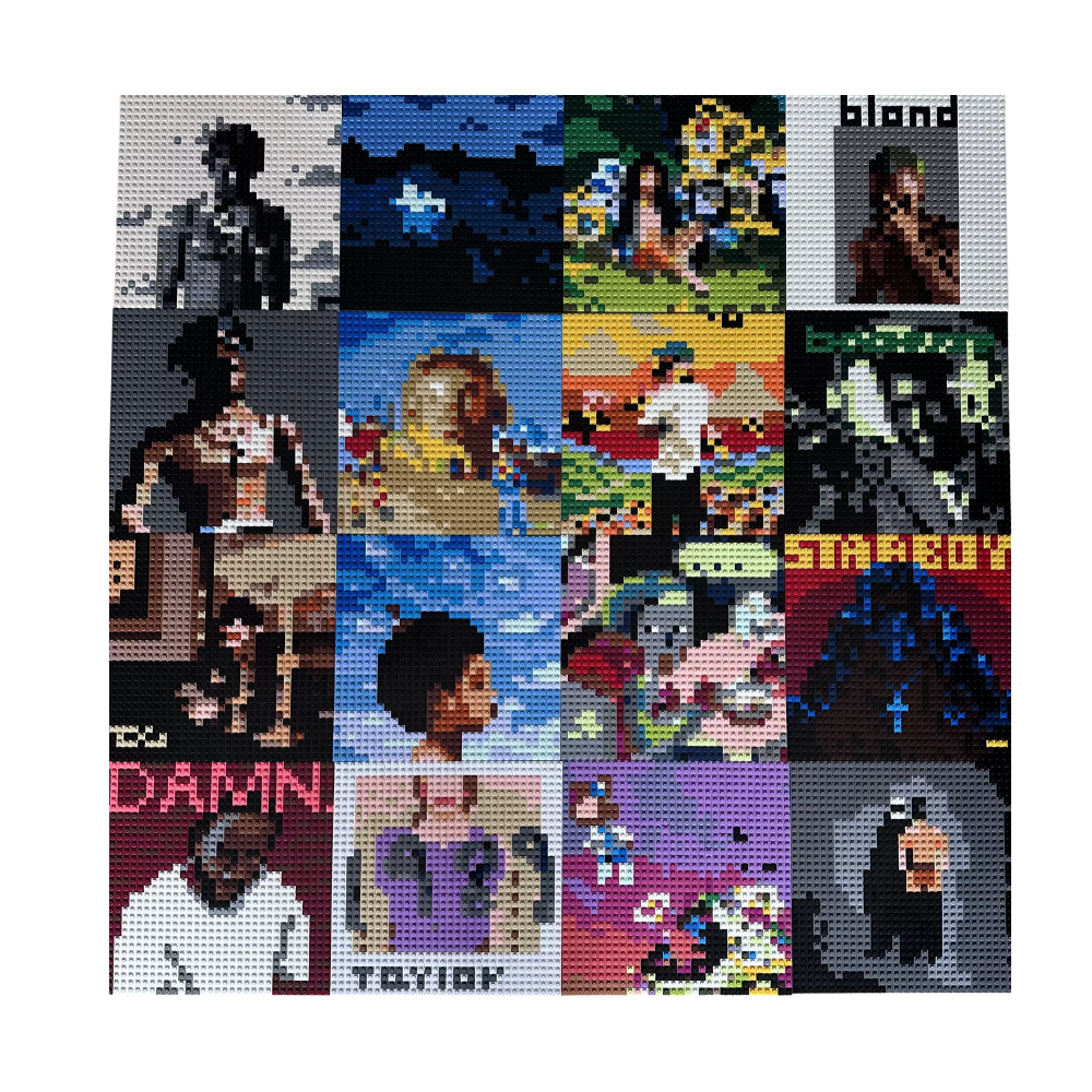 Music Rap Album Cover Brick Sets