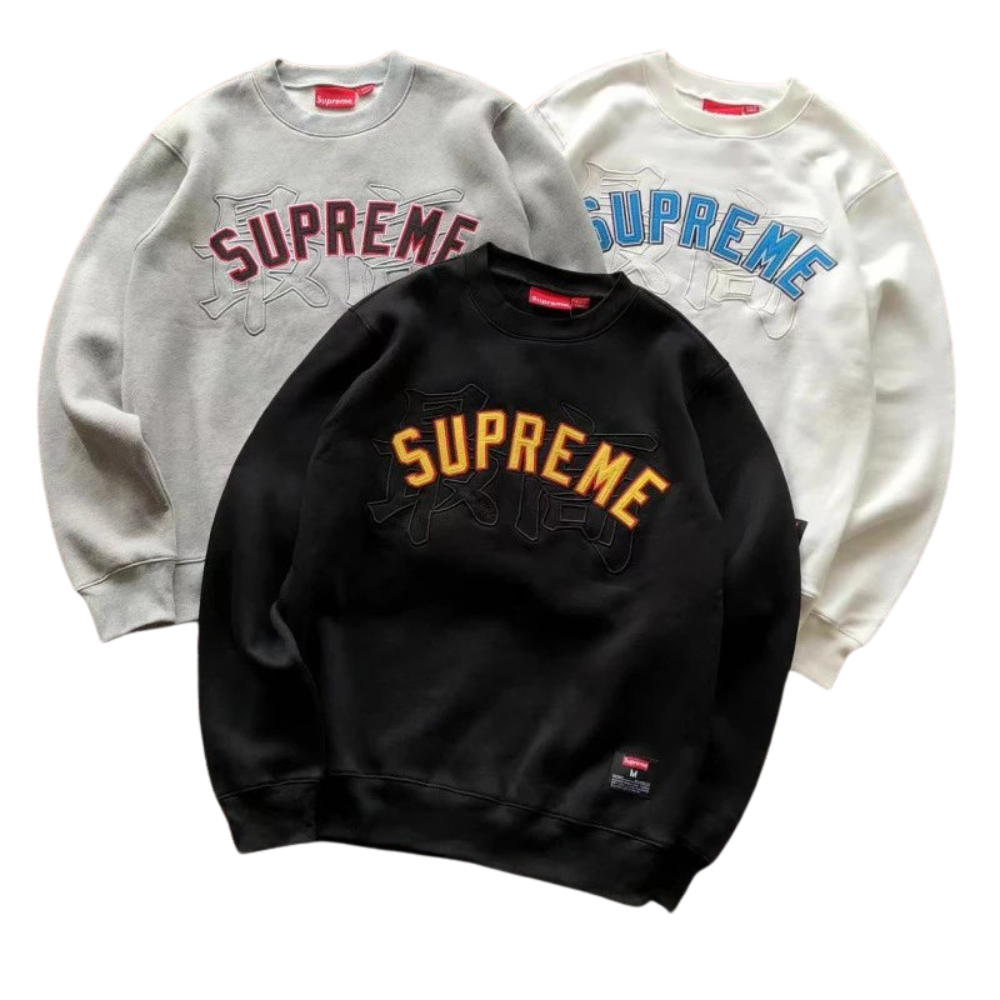 Supreme Kanji Logo Crewnecks