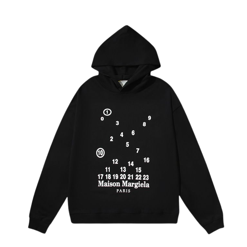 Maison Margiela Numeric Print Hoodie
