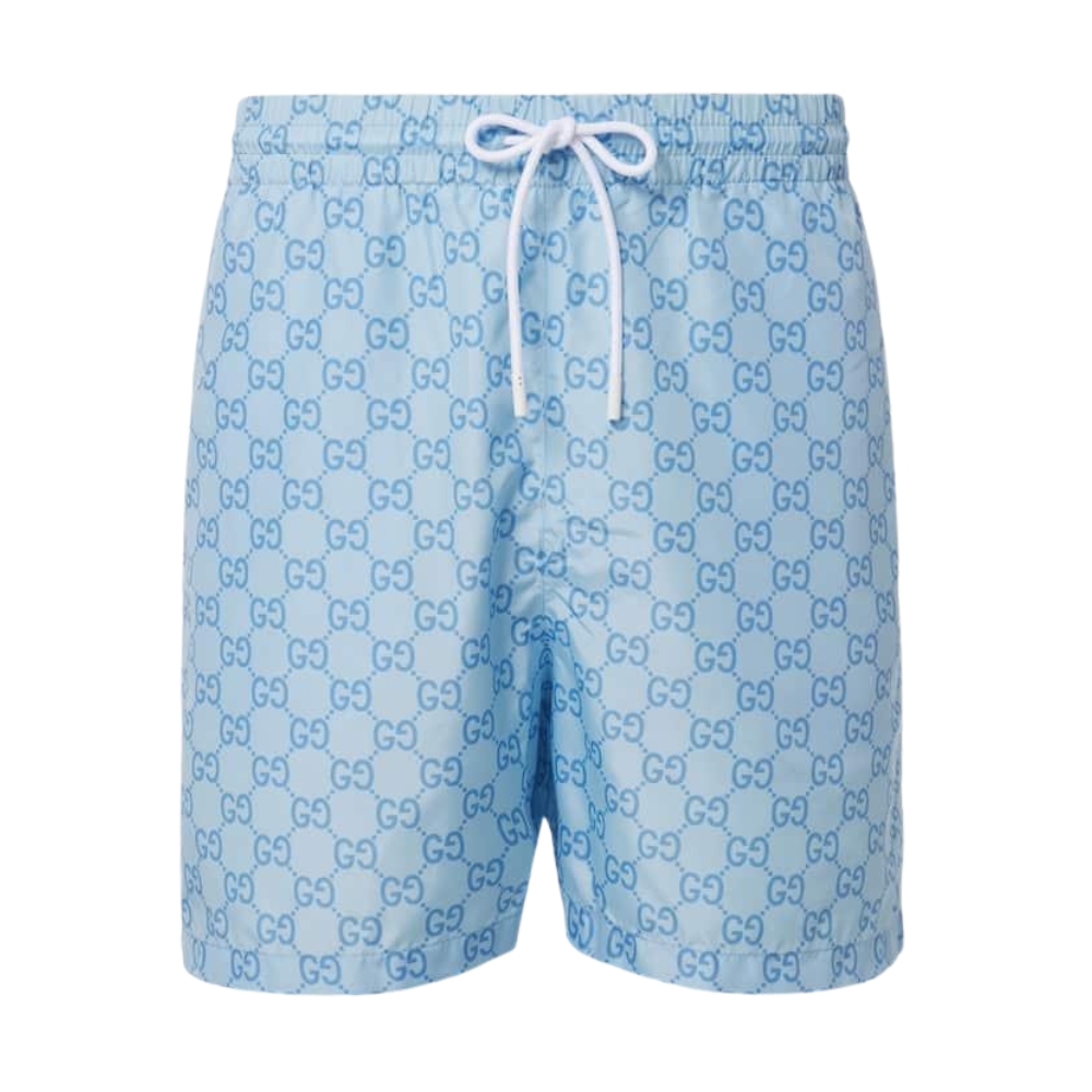 Gucci Monogram Swimm Shorts Blue